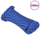 Boat rope 3 mm 100 m polypropylene blue