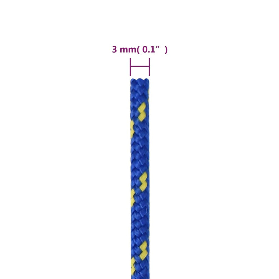 Boottouw 3 mm 500 m polypropyleen blauw 3 mm 500 m
