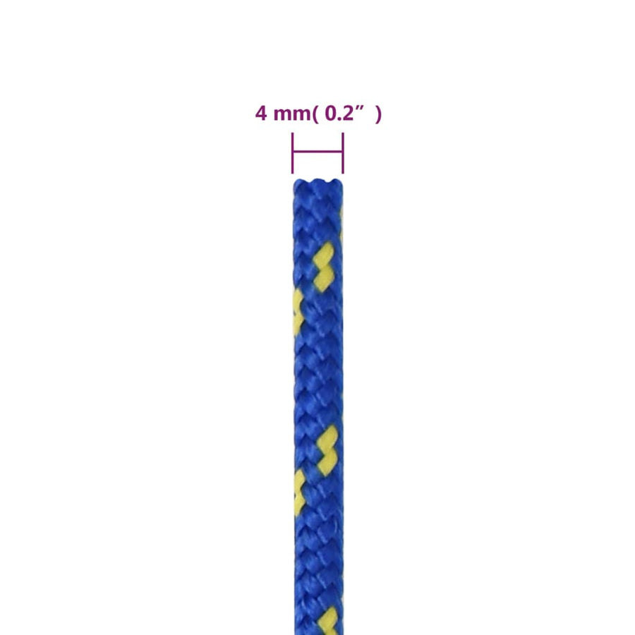 Boottouw 4 Mm 50 M Polypropyleen Blauw 1