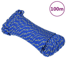 Boottouw 4 mm 100 m polypropyleen blauw 4 mm 100 m