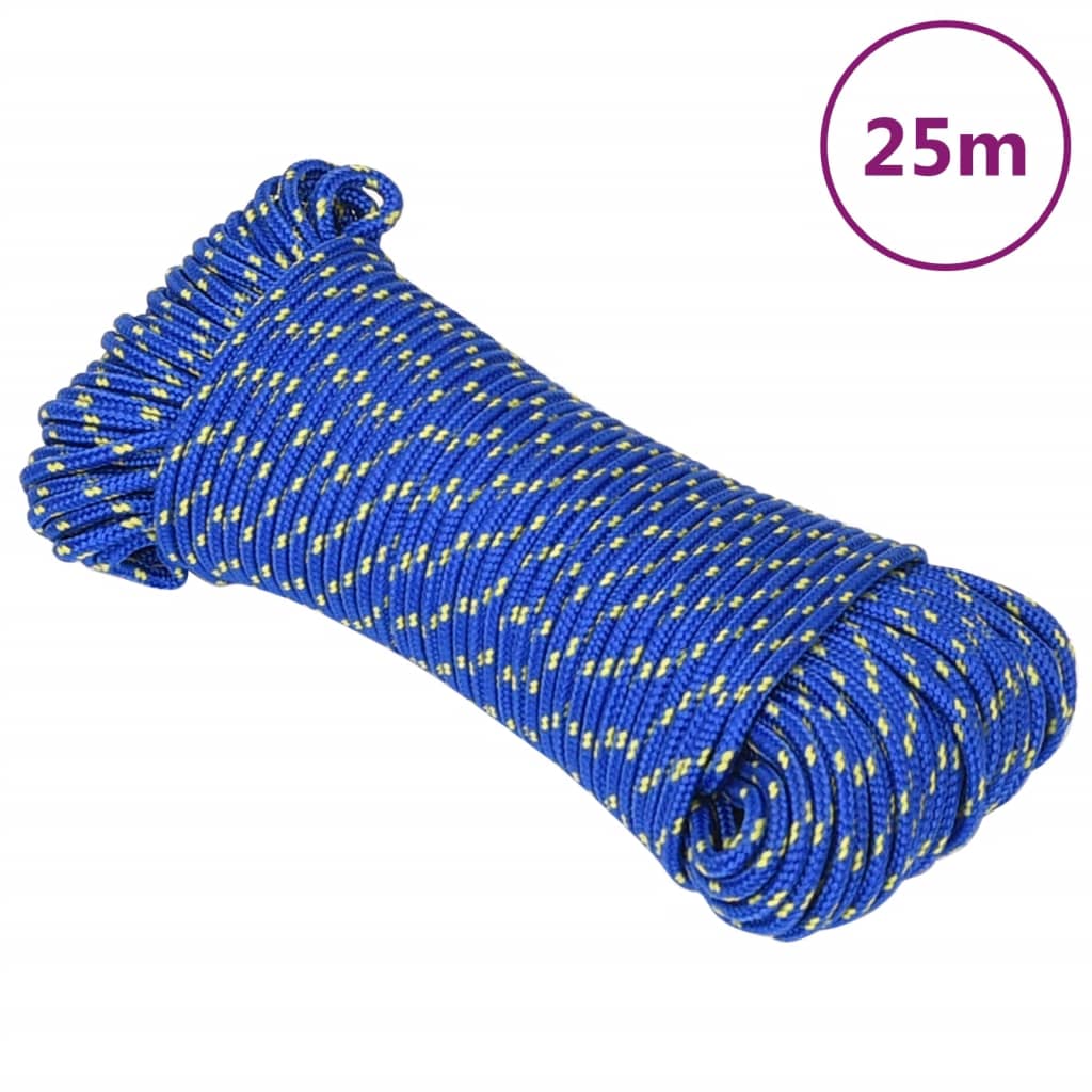 Boottouw 5 mm 25 m polypropyleen blauw 5 mm 25 m