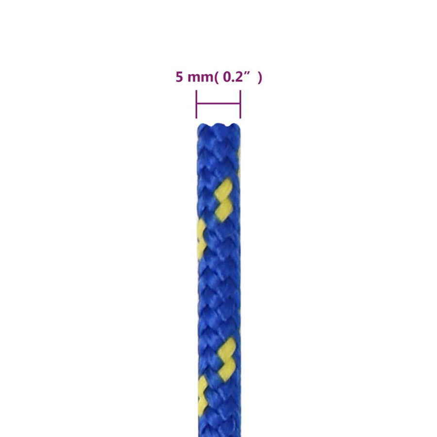 Boottouw 5 mm 250 m polypropyleen blauw 5 mm 250 m