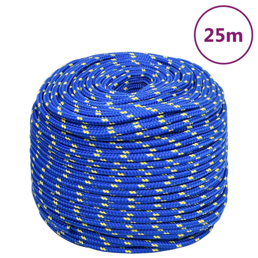 Boottouw 6 mm 25 m polypropyleen blauw 6 mm 25 m