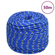 Boot touw 6 mm polypropyleen blauw 50 m