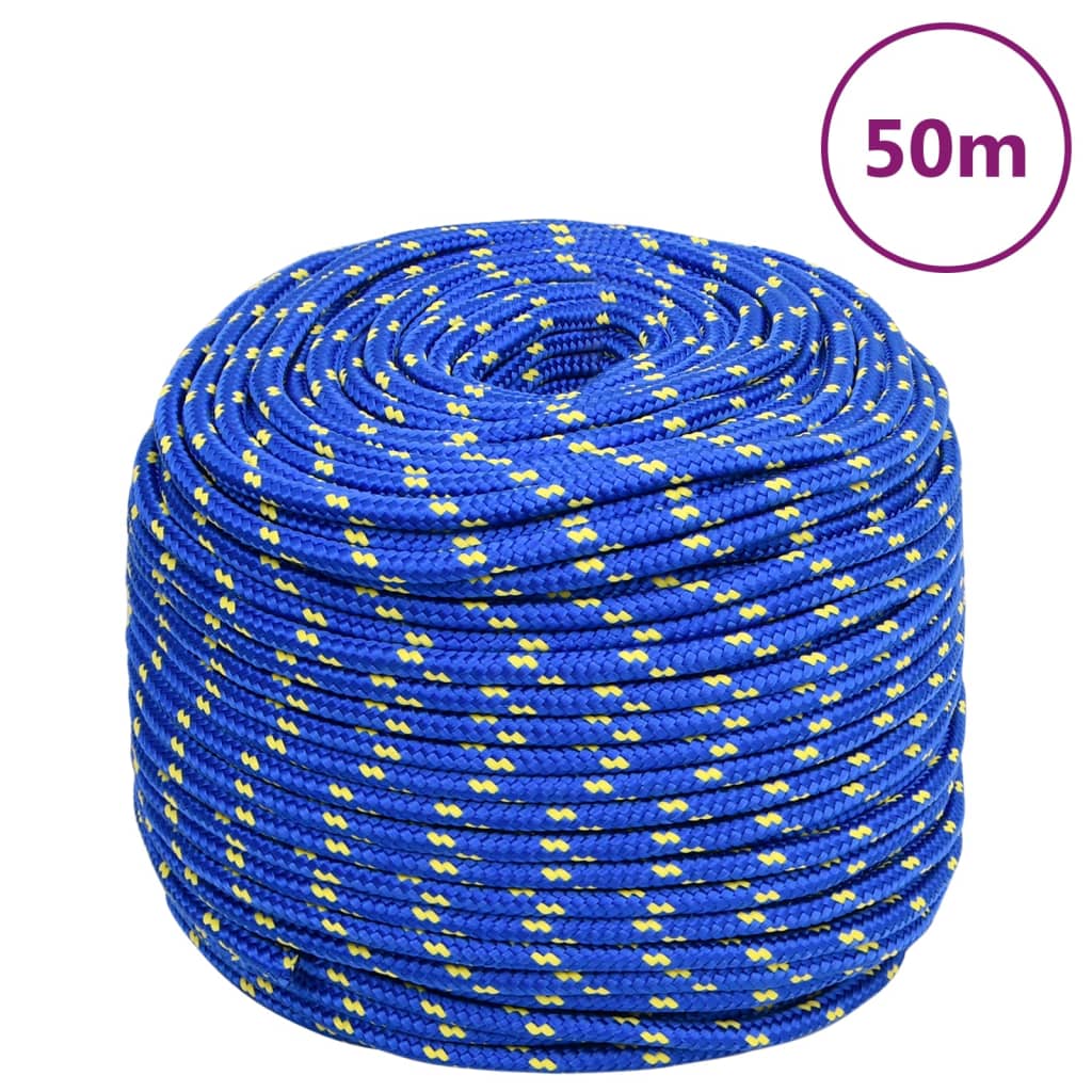 Boot touw 6 mm 50 m polypropyleen blauw 6 mm 50 m