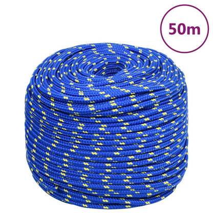 Boot touw 6 mm 50 m polypropyleen blauw 6 mm 50 m