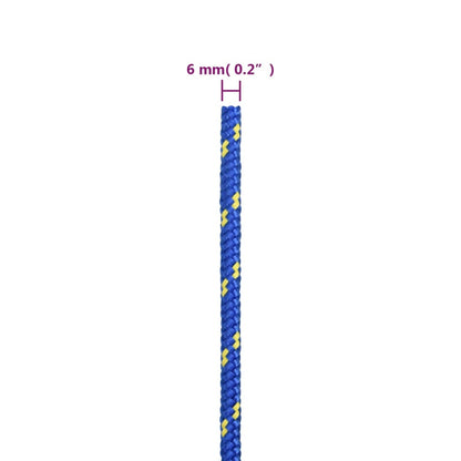 Boot touw 6 mm 50 m polypropyleen blauw 6 mm 50 m