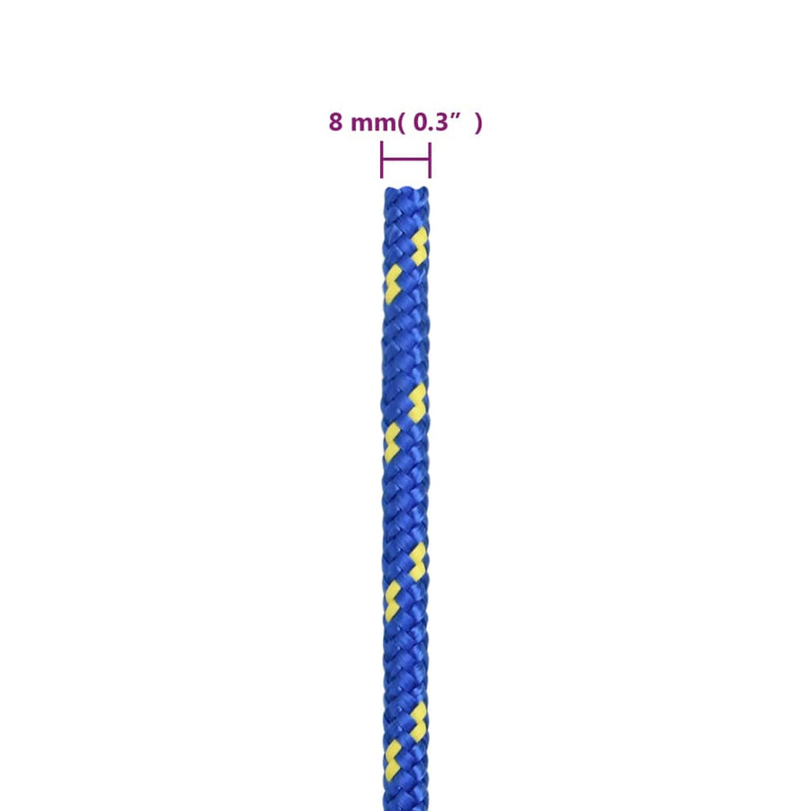Boottouw 8 mm 50 m polypropyleen blauw 8 mm 50 m
