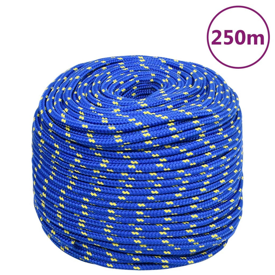 Boottouw 8 mm 250 m polypropyleen blauw 8 mm 250 m
