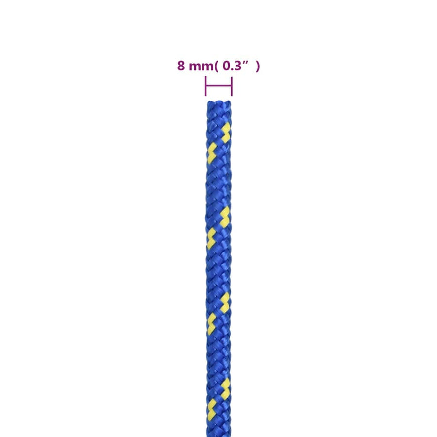 Boottouw 8 mm 250 m polypropyleen blauw 8 mm 250 m