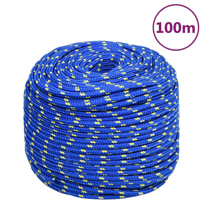 Boottouw 10 mm 100 m polypropyleen blauw 10 mm 100 m