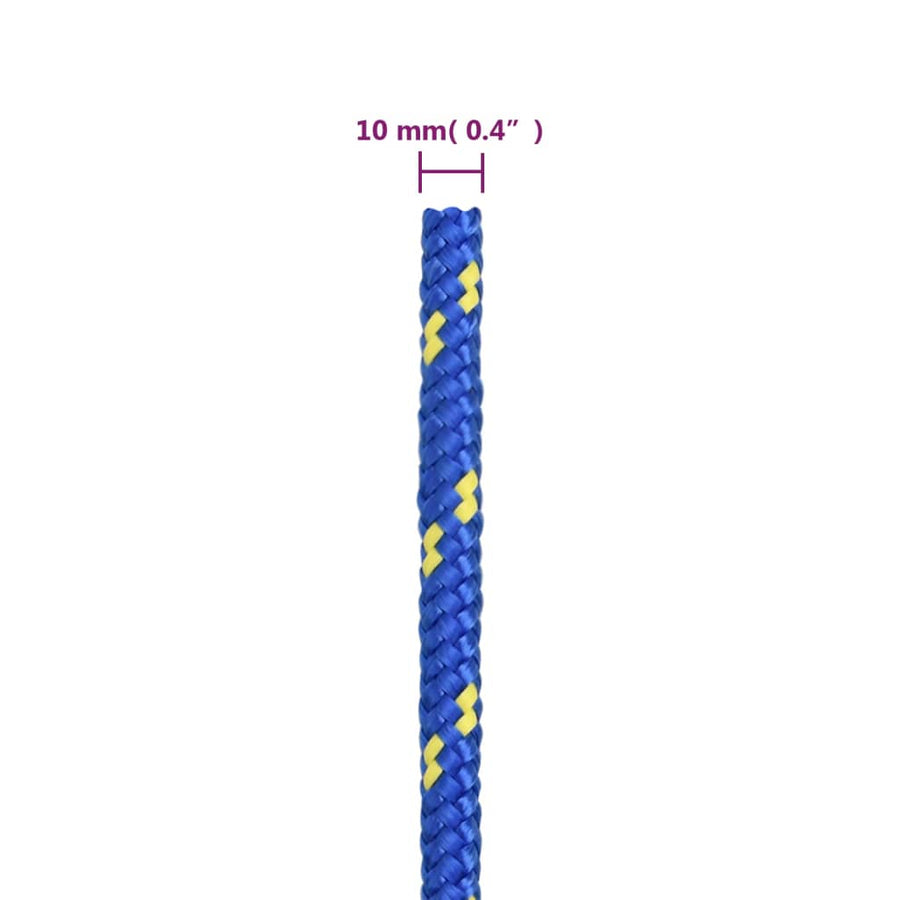 Boottouw 10 mm 100 m polypropyleen blauw 10 mm 100 m
