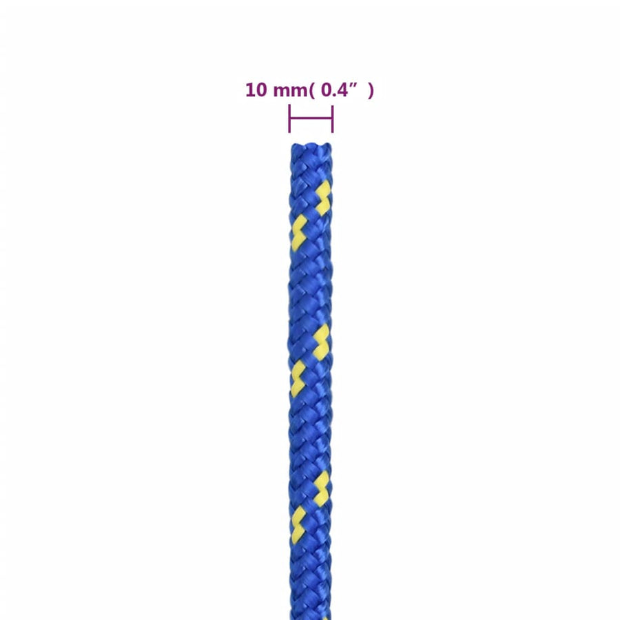 Boottouw 10 mm 500 m polypropyleen blauw 10 mm 500 m
