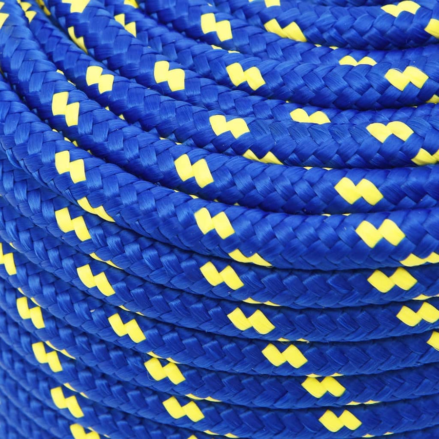 Boottouw 12 mm 100 m polypropeen blauw 12 mm 100 m