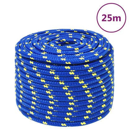 Boottouw 14 mm 25 m polypropeen blauw