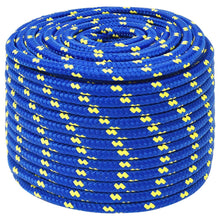 Boottouw 14 mm 25 m polypropeen blauw