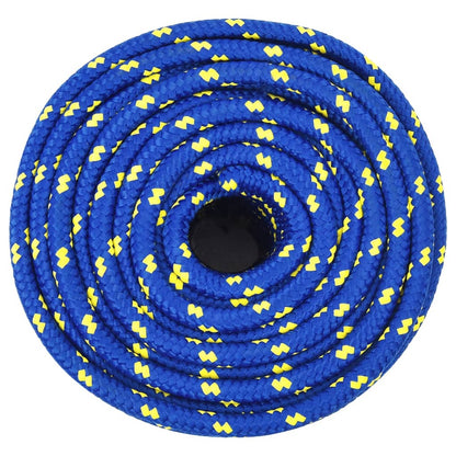 Boottouw 14 mm 25 m polypropeen blauw