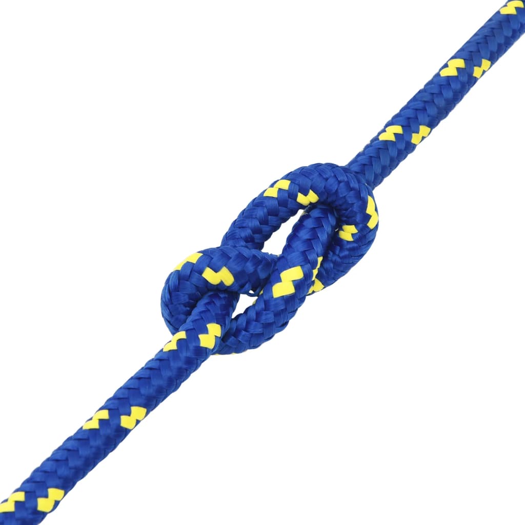 Boottouw 14 mm 25 m polypropeen blauw