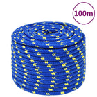 Boottouw 14 mm 100 m polypropeen blauw 14 mm 100 m