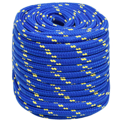Boottouw 16 mm 100 m polypropeen blauw 16 mm 100 m