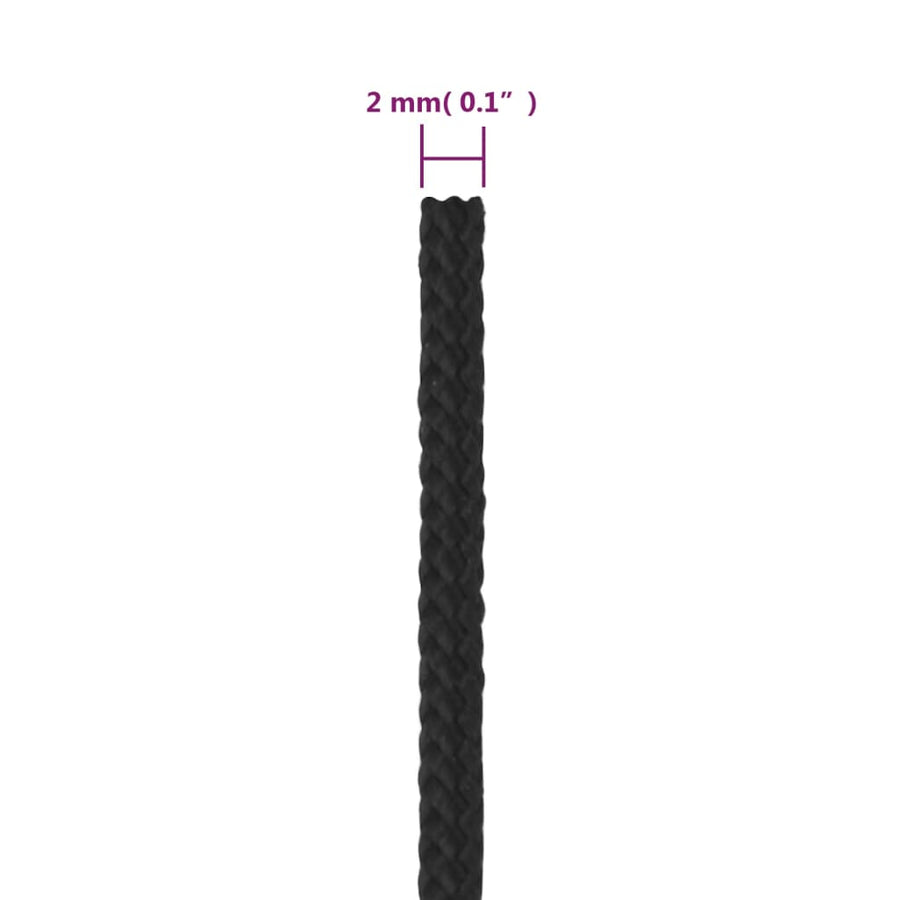 Boottouw Polypropeen Zwart 2 mm 250 m
