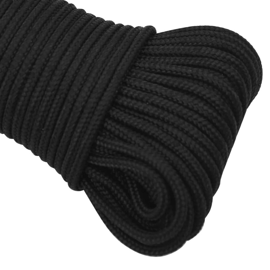 Boottouw Polypropeen Zwart 4 mm 25 m