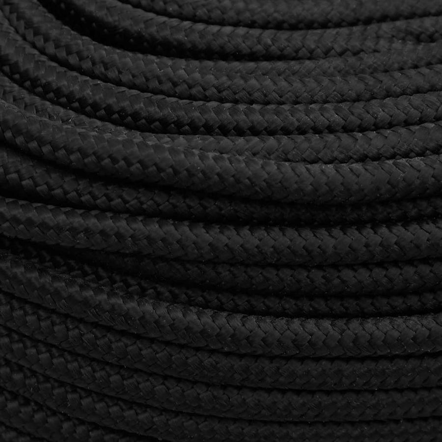 Boottouw 6 mm 50 m polypropeen zwart