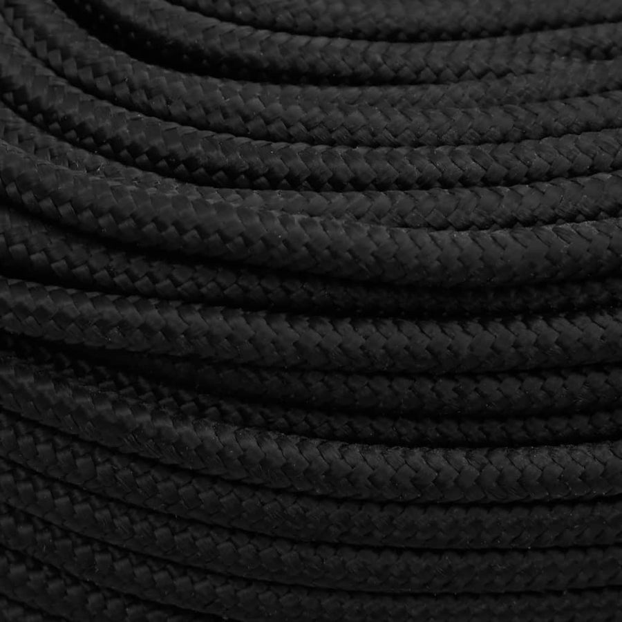 Boottouw Polypropeen Zwart 8 mm 25 m