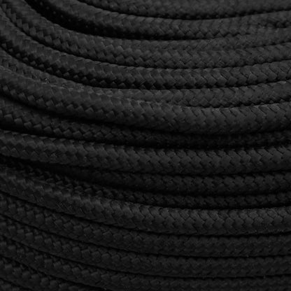 Boottouw 8 mm 50 m polypropeen zwart