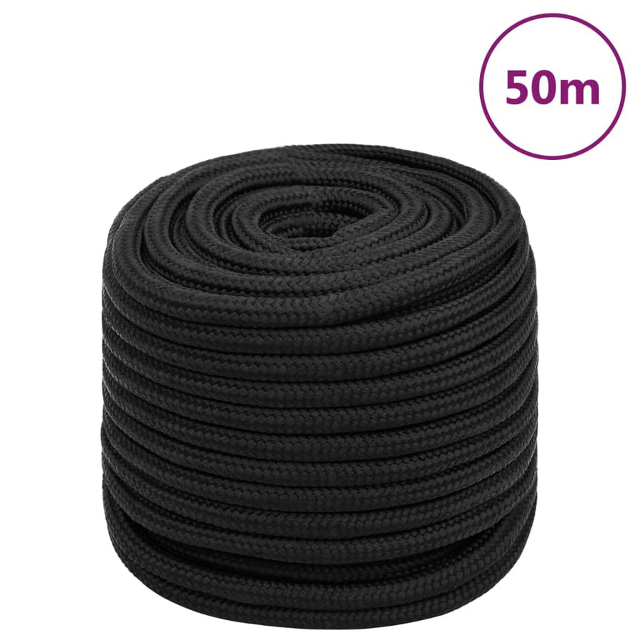 Boottouw 6 Mm Polypropeen Zwart 16 mm 50 m