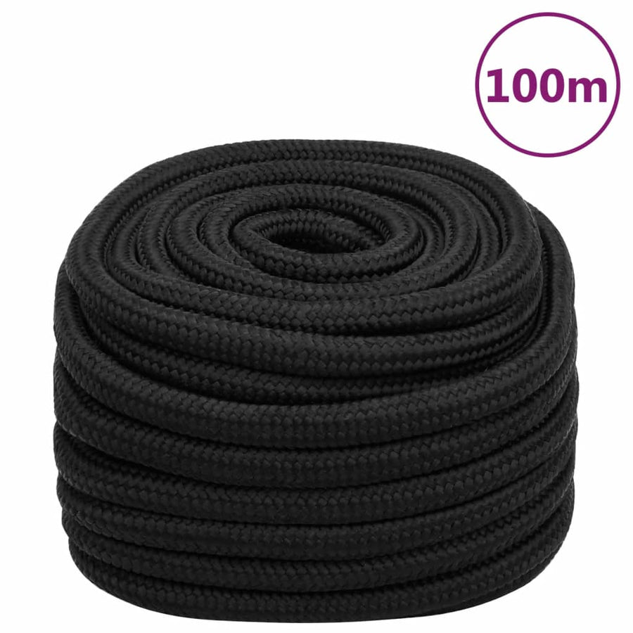 Boottouw 00 M Polypropeen Zwart 20 mm 100 m