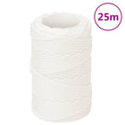 Boat rope 2 mm 25 m polypropylene full white