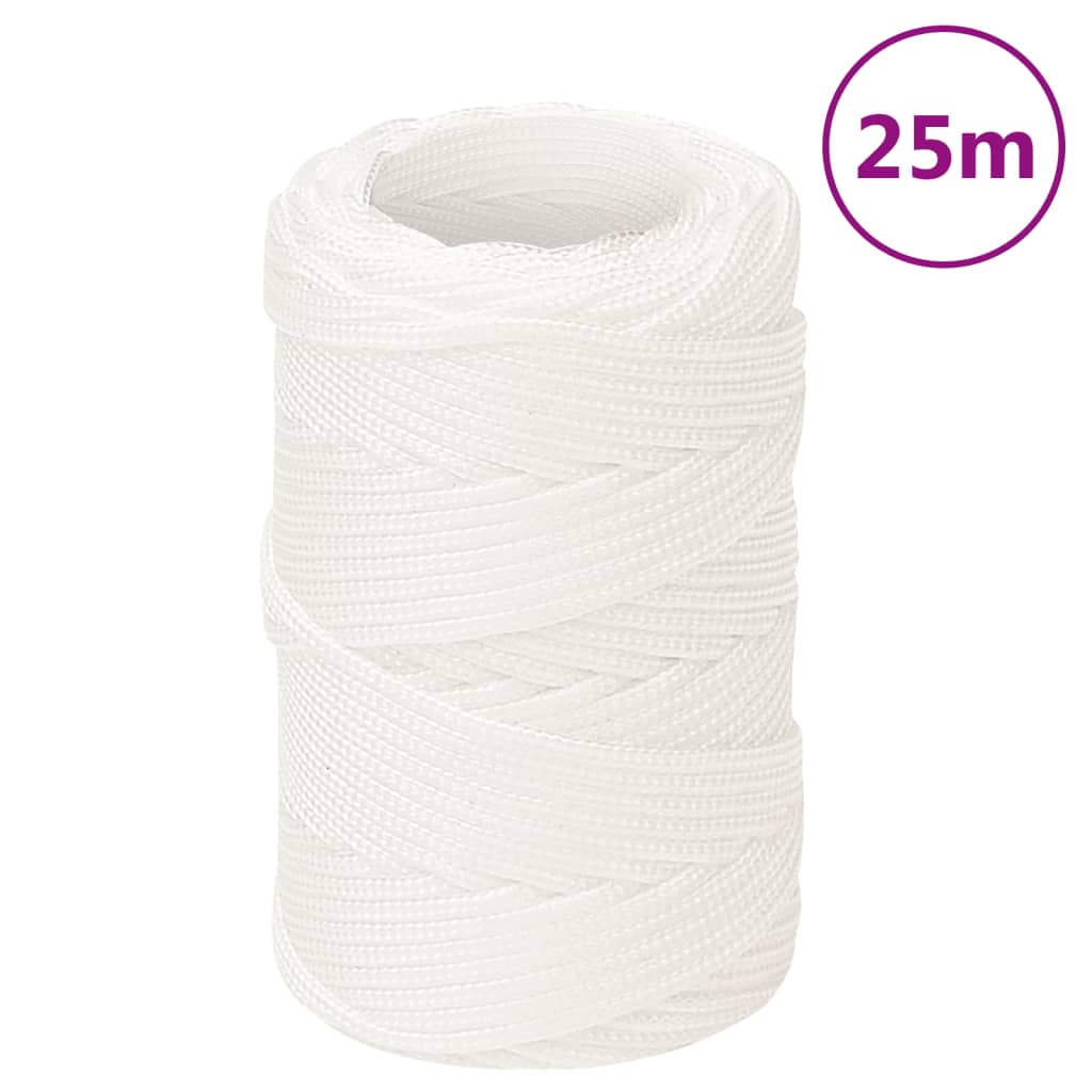 Boottouw Polypropyleen Vol Wit 2 mm 25 m