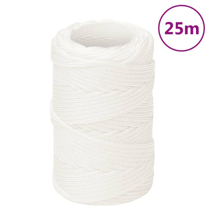 Boottouw Polypropyleen Vol Wit 2 mm 25 m