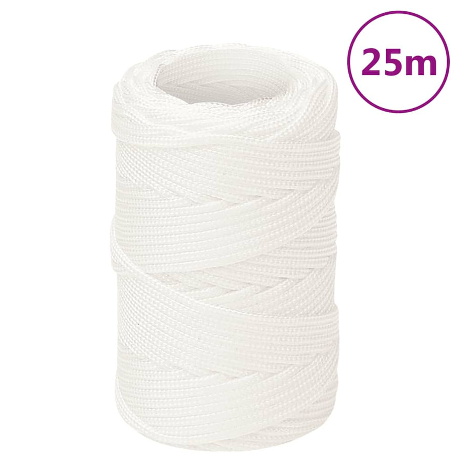 Boottouw Polypropyleen Vol Wit 2 mm 25 m