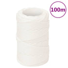 Boat rope 2 mm 100 m polypropylene solid white