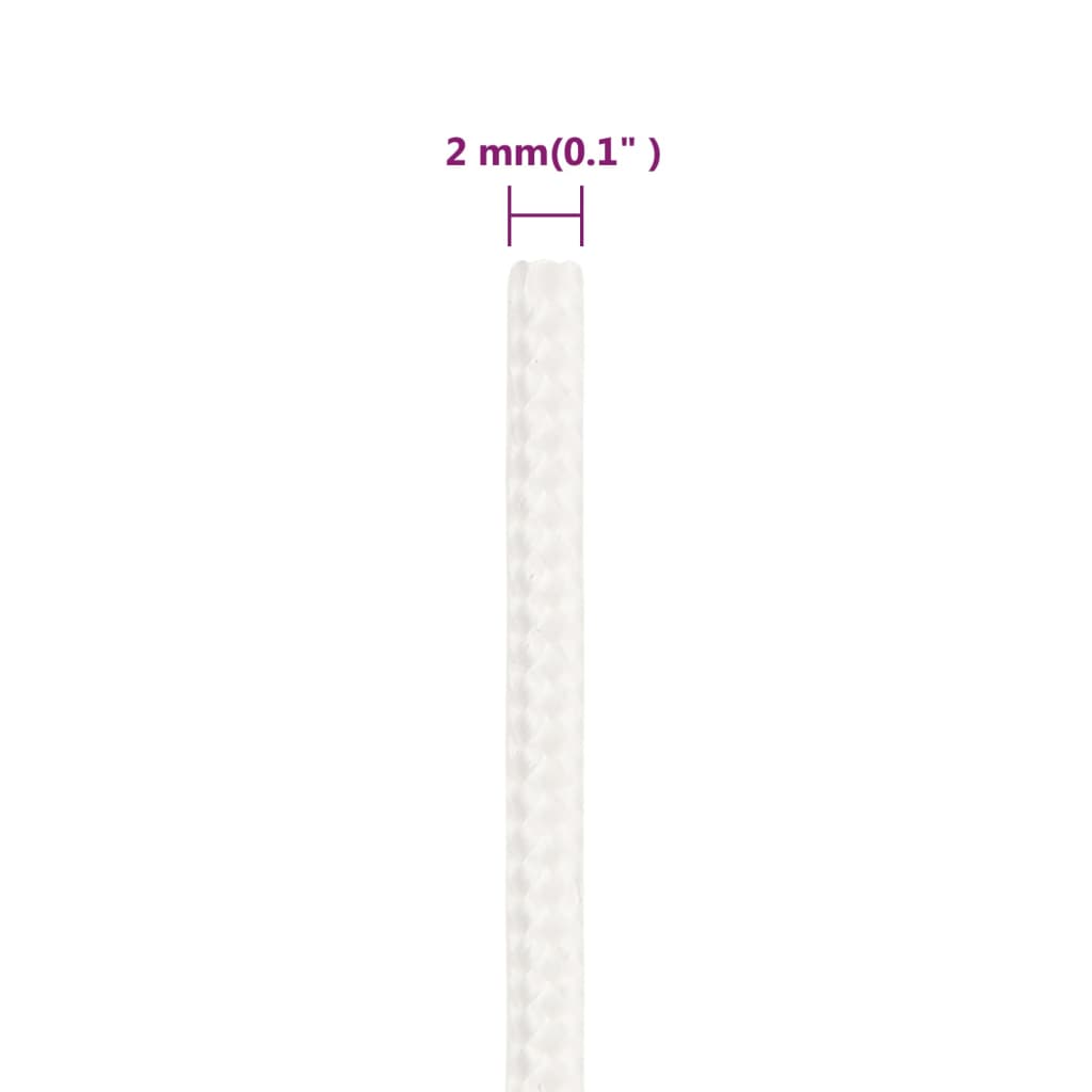 Boottouw Polypropyleen Vol Wit 2 mm 250 m