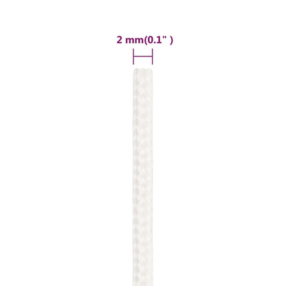 Boottouw Polypropyleen Vol Wit 2 mm 250 m