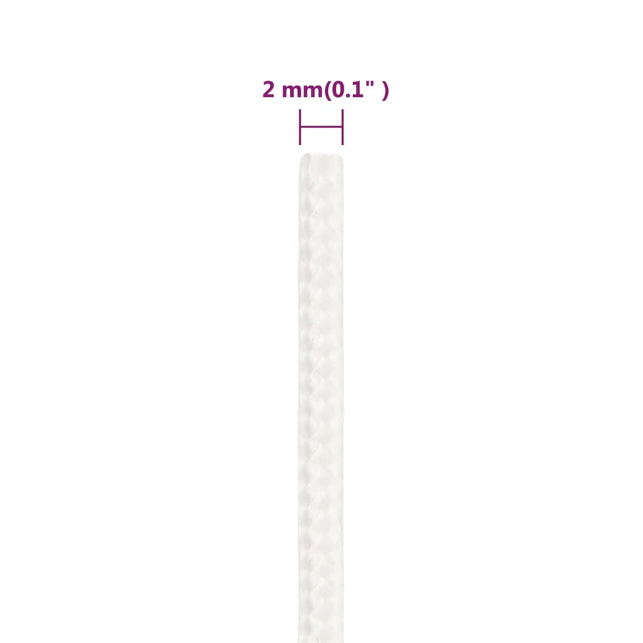 Boottouw Polypropyleen Vol Wit 2 mm 250 m