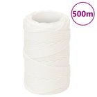 Boat rope 2 mm 500 m polypropylene solid white