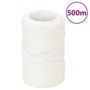 Boat rope 2 mm 500 m polypropylene solid white