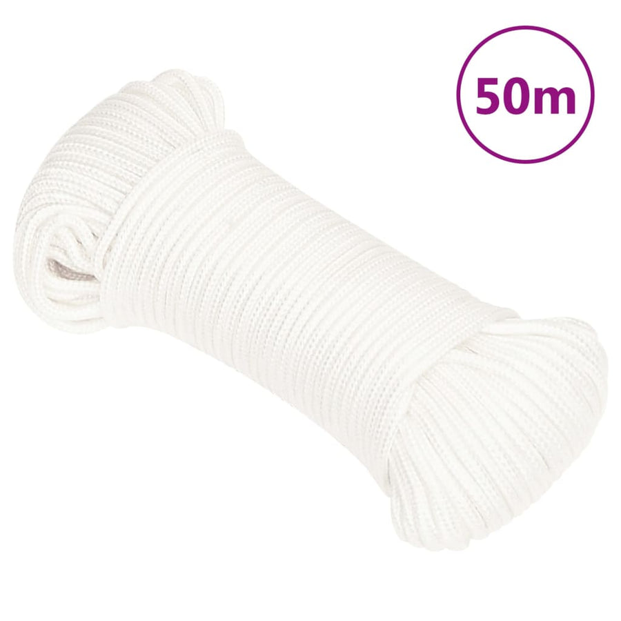 Boottouw Polypropyleen Vol Wit 3 mm 50 m