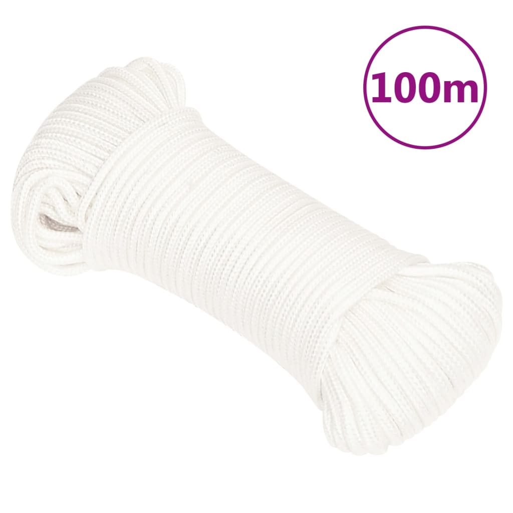 Boottouw 00 M Polypropyleen Vol Wit 3 mm 100 m