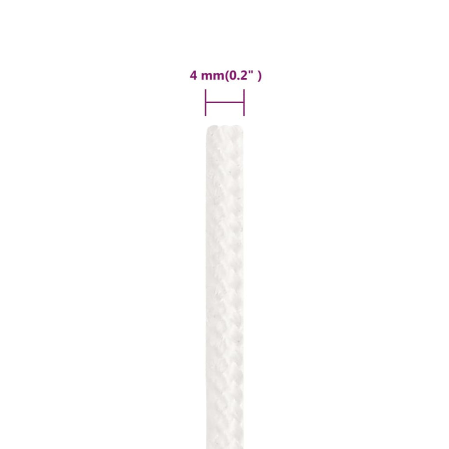 Boottouw 00 M Polypropyleen Vol Wit 4 mm 100 m