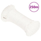 Boat rope 4 mm 250 m polypropylene pure white