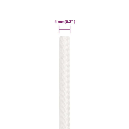 Boottouw Polypropyleen Vol Wit 4 mm 500 m