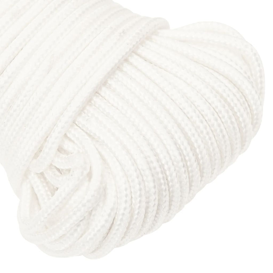 Boottouw Polypropyleen Vol Wit 5 mm 25 m