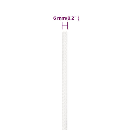Boottouw 00 M Polypropyleen Vol Wit 6 mm 100 m