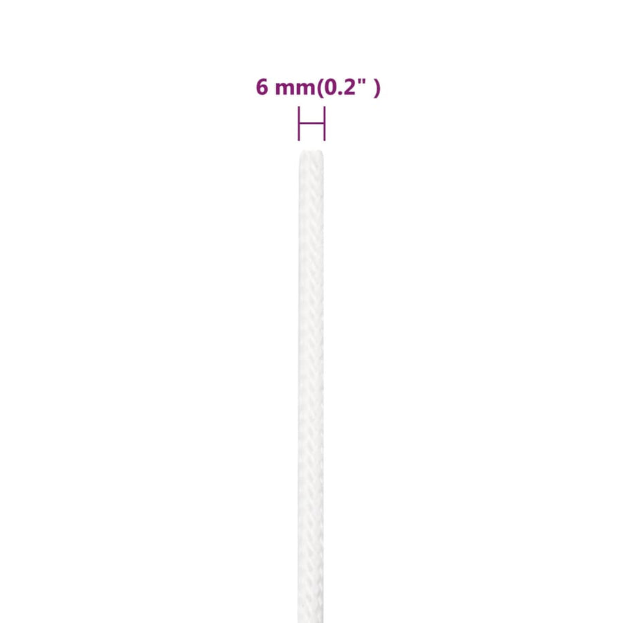 Boottouw 00 M Polypropyleen Vol Wit 6 mm 100 m