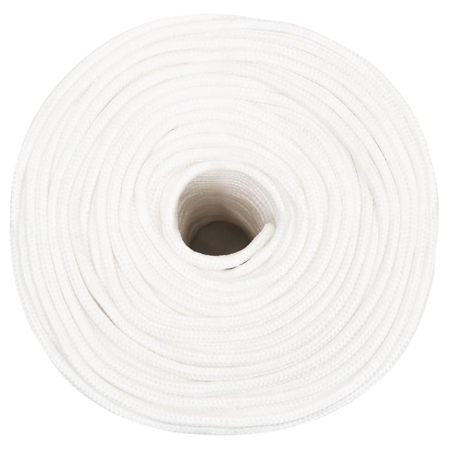 Boottouw Polypropyleen Vol Wit 8 mm 50 m
